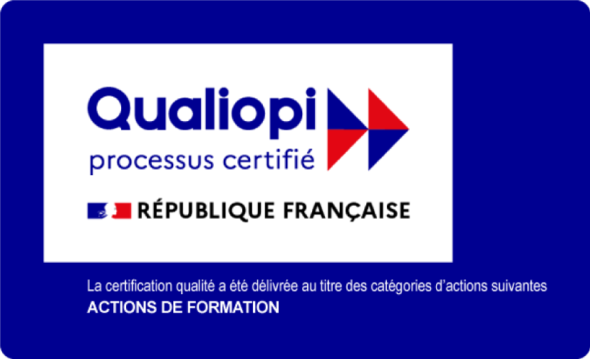 Logo Qualiopi délivré pour les actions de formation